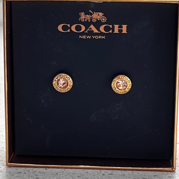 Coach Rose Gold stud earrings and bracelet - Picture 6 of 6